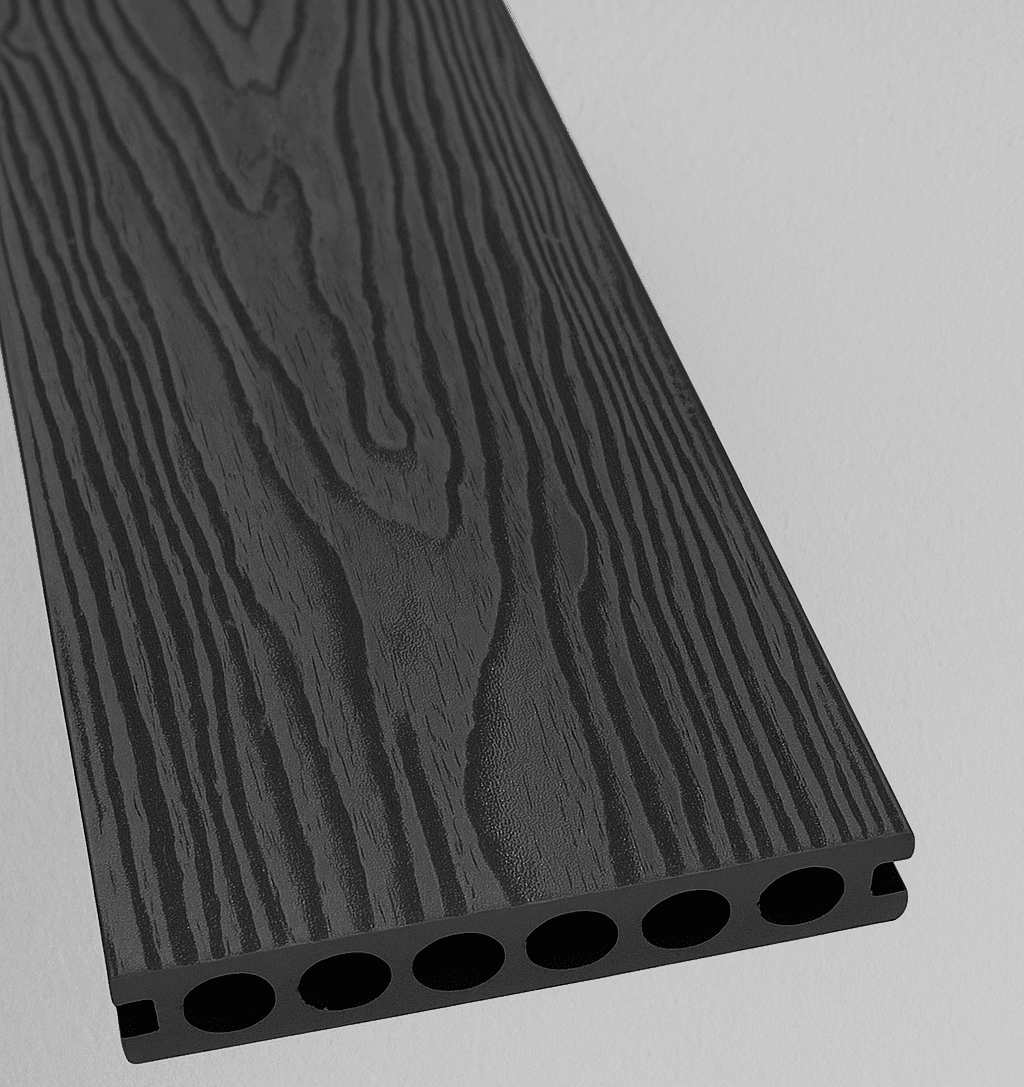 PROD006 3D Embossed Premium Composite Decking 5.4m Vintage Grey
